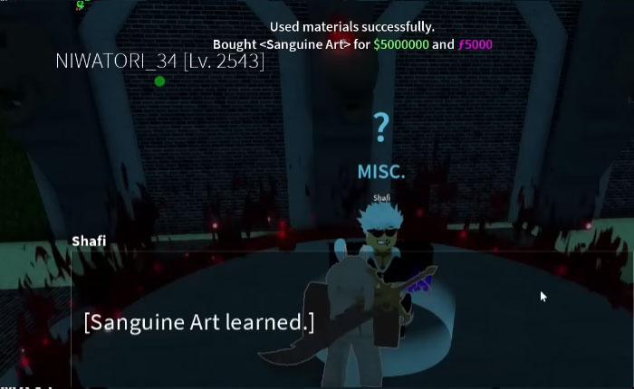 ブロックスフルーツ:サングインアートの入手方法 - 完全ガイド 11 ブロックスフルーツのサンギンアート。