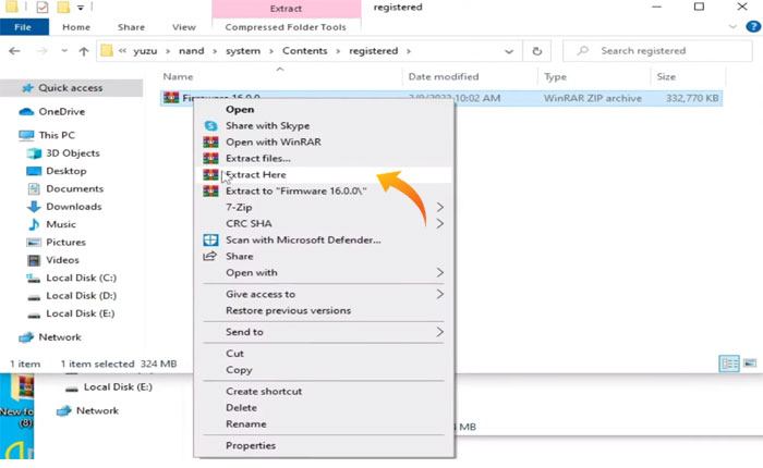 ファームウェアの抽出はこちらから