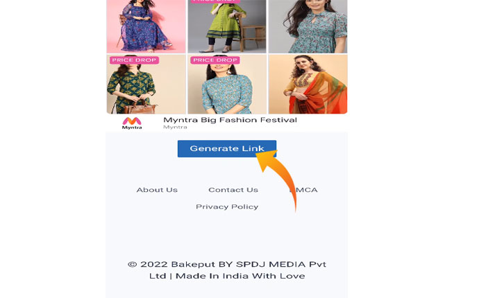 「米国の共有」リンクを開く