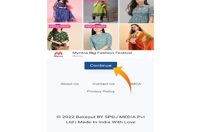 「米国の共有」リンクを開く