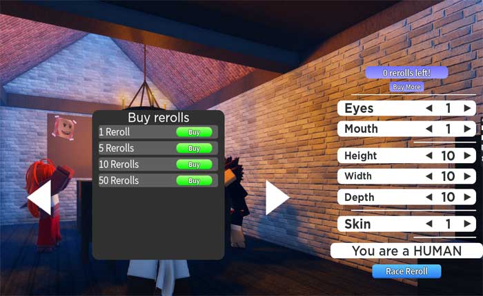 レースのリロール