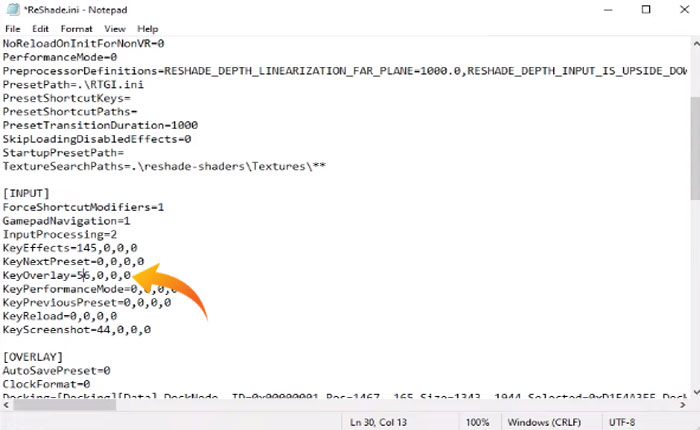 ReShade メニューが開かない