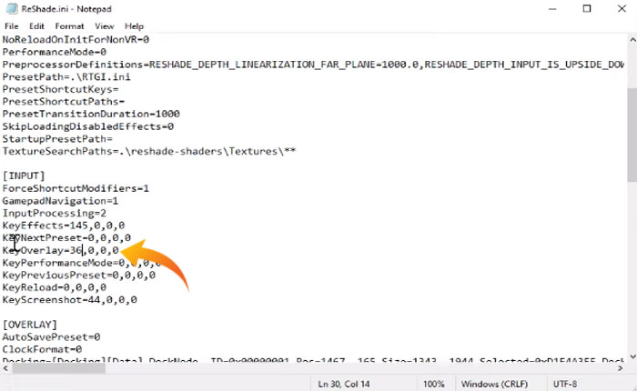 ReShade メニューが開かない
