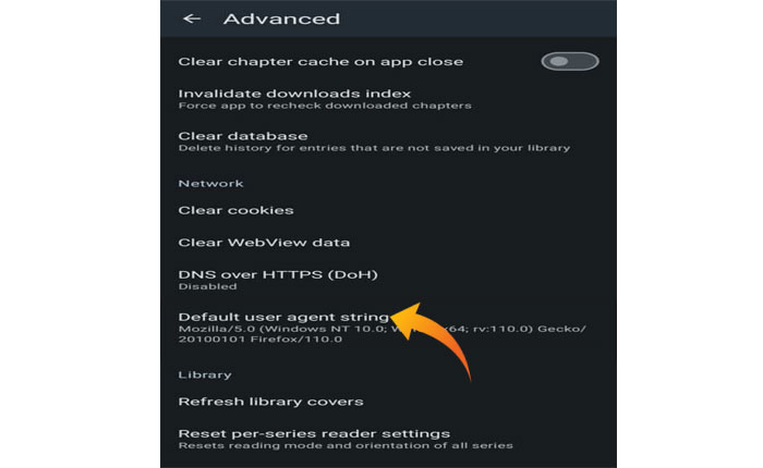 タチヨミのデフォルトのユーザーエージェント文字列を変更する