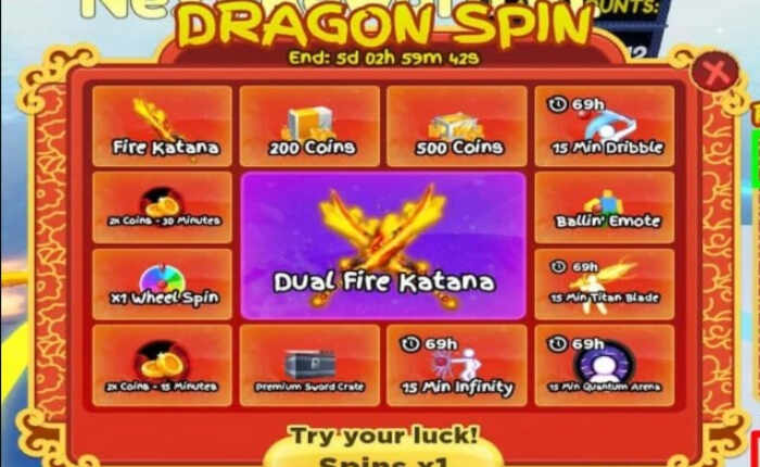 ブレードボールでドラゴンスピンを獲得する方法 (2024) 2 ドラゴンスピン