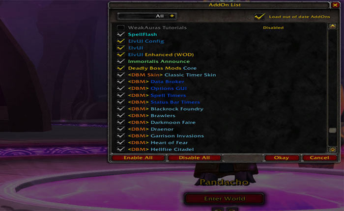 ElvUI アクション バーが表示されない