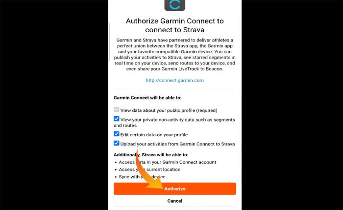 Garmin と Strava を同期する