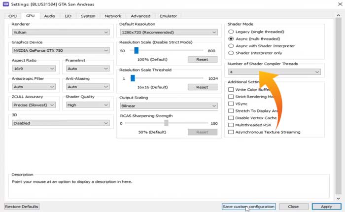 RPCS3 が PPU シェーダ モジュールのコンパイル時にスタックする