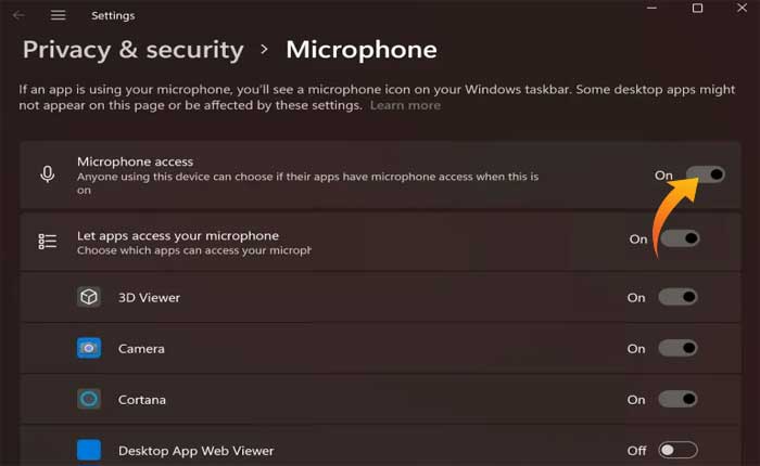 デバイスへのアクセスを拒否しました