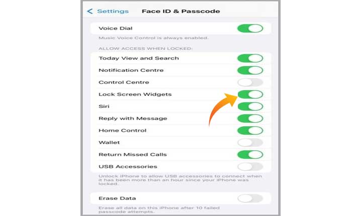 Spotify がロック画面に表示されない