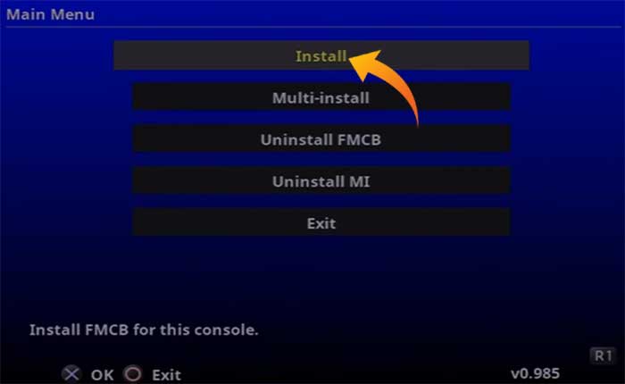 PS2にFreeMCBootをインストールする