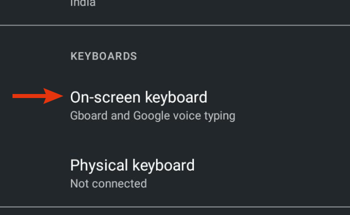 オンスクリーンキーボード