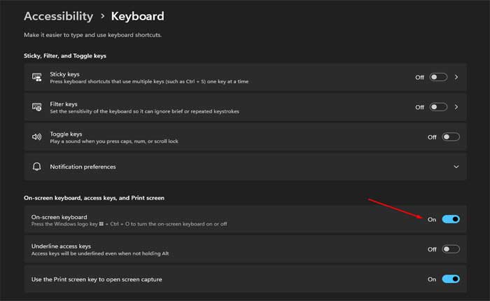 オンスクリーンキーボードが機能しない問題を修正する方法