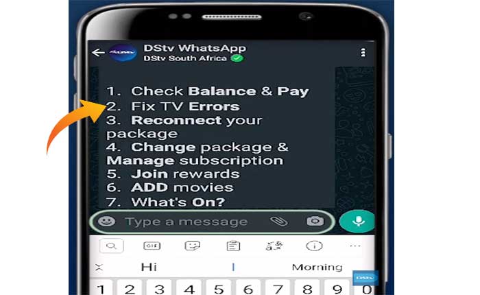 SMS 経由で DStv エラー コードをクリアする