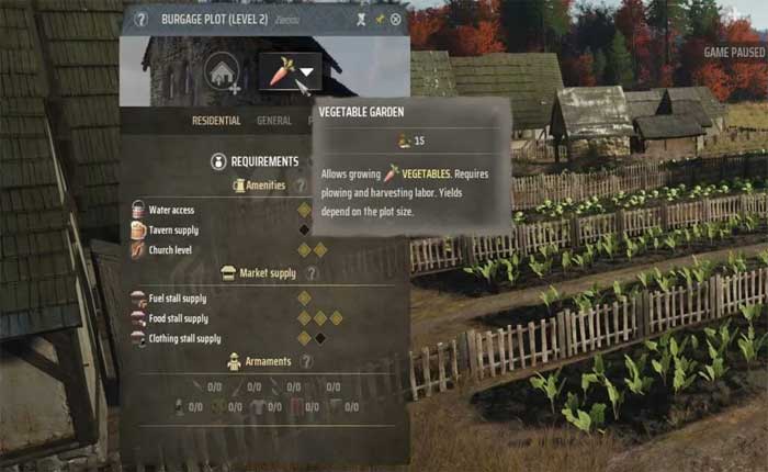 荘園領主で野菜を育てる