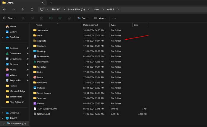 Appdataフォルダーが表示されない問題を修正する方法