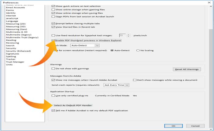 PDF プレビュー ハンドラーが機能しない 
