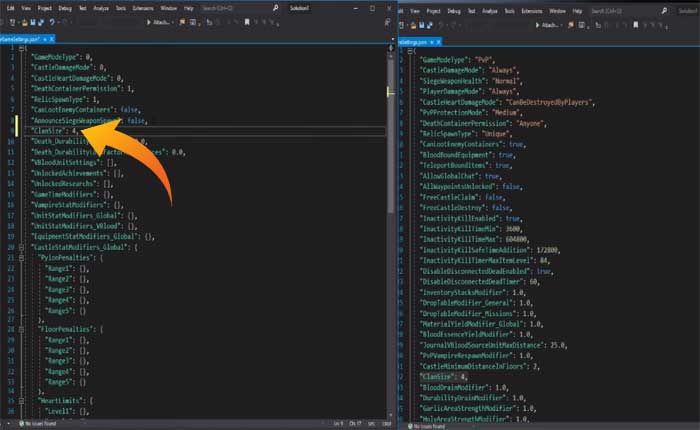 Vライジングでプライベートサーバー設定を変更する