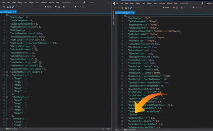 Vライジングでプライベートサーバー設定を変更する
