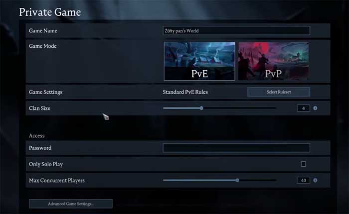 V Rising プライベートサーバーに友達を招待する方法