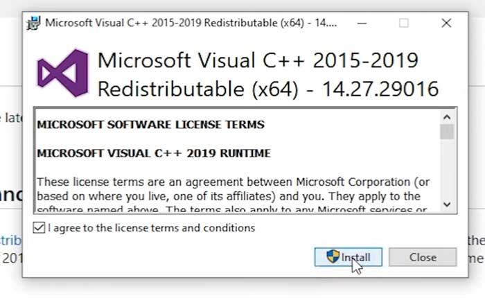 嵐の波vcruntime140_1dllが見つからないエラーを修正
