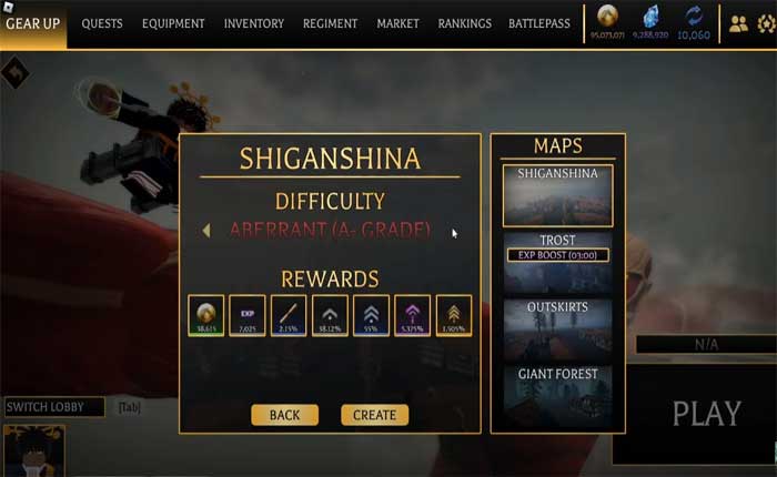 進撃の巨人レボリューション9で巨人シフトを実行する方法 進撃の巨人レボリューションで巨人シフトを実行する方法