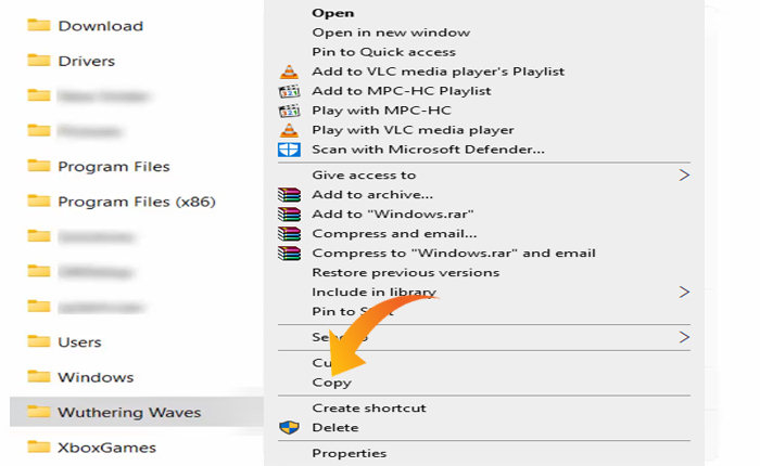 嵐が丘の保存ファイルの場所を変更する