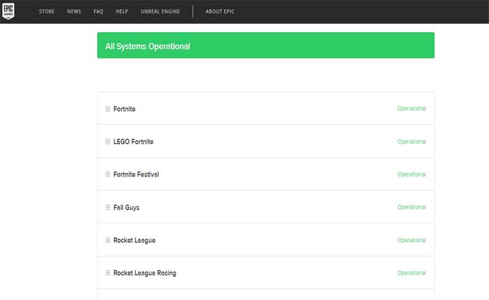 Fortnite 監視設定エラー
