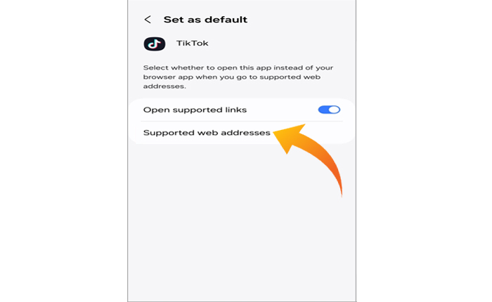 TikTokリンクがアプリ内で開かないAndroid