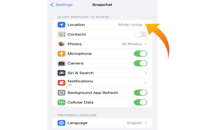 スナップマップに誰も表示されない