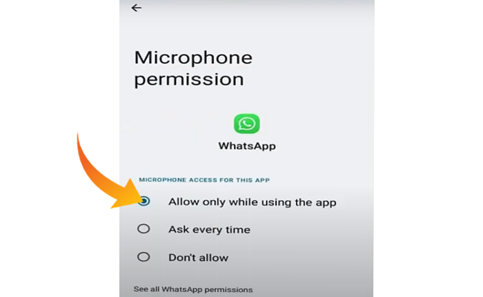 WhatsAppは現在レコーダーを設定できません
