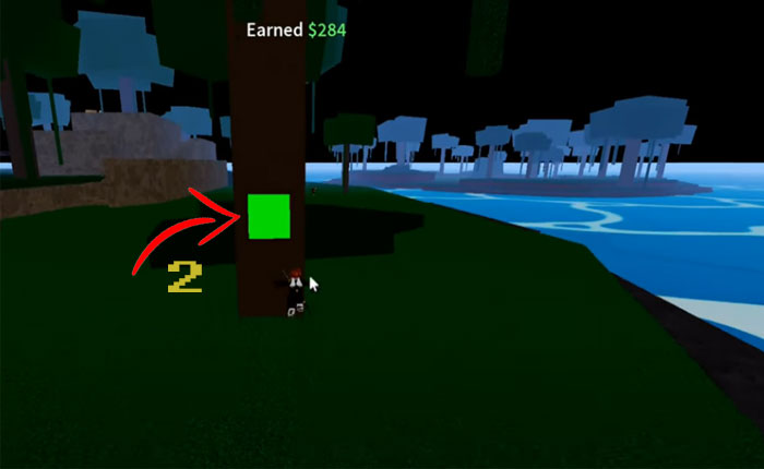 ブロックスフルーツのグリーンボタン