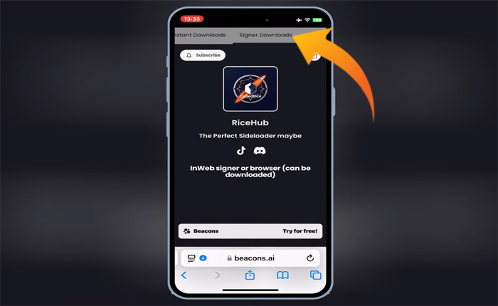 Scarlet IPA ファイル iOS をインストールする