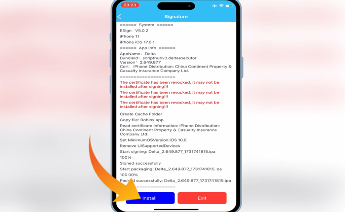 Esign IPA ファイルを iPhone にインストールする