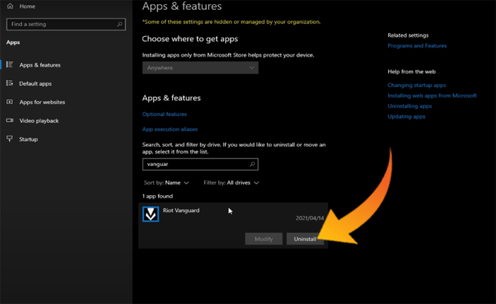 VALORANT 必要な依存関係をインストールできませんでした