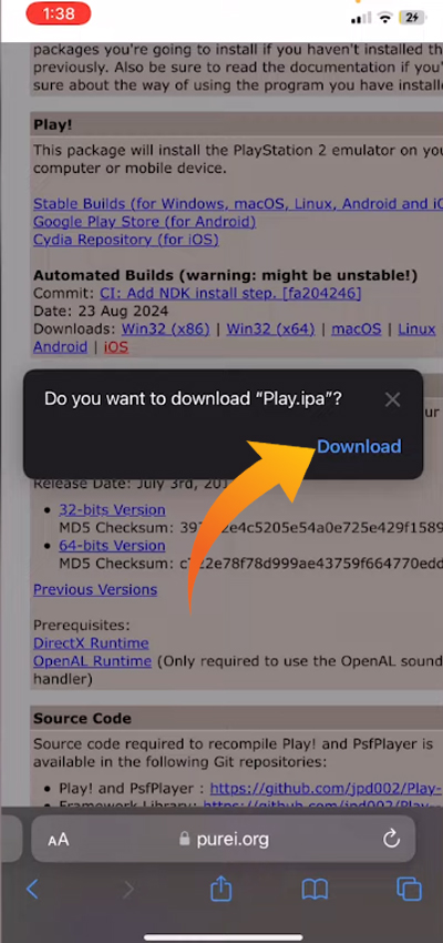 iOSでPS2ゲームをプレイします