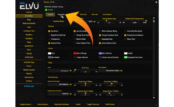 Elvuiアクションバーが表示されていません