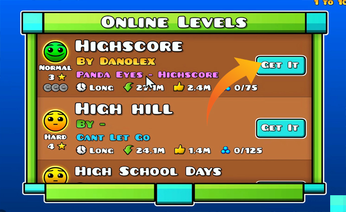 ジオメトリダッシュにカスタムソングを追加します