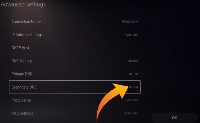 ダウンロード時のPS5 DNSエラー