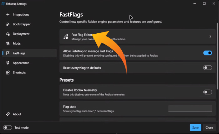Fishstrapをダウンロードして使用します