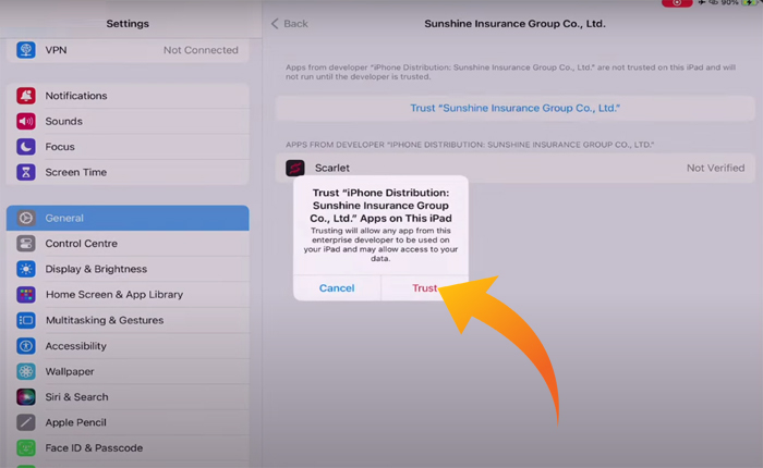 アプリスカーレットエラーを確認できません