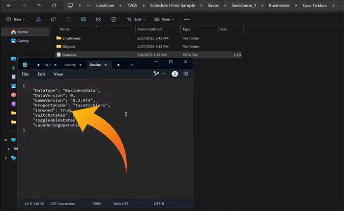 スケジュール1ですべてのビジネスのロックを解除します