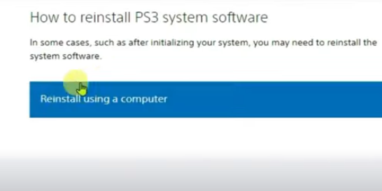 RPCS3のファームウェアの欠落エラー