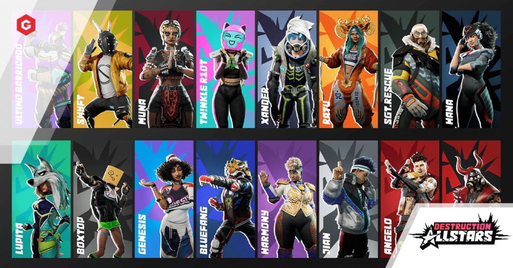 破壊オールスターズ：ソニーはゲームリリースに先立ってすべてのキャラクターを明らかにする