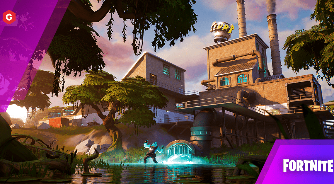 Fortniteチャレンジ：第2章シーズン5の1試合でSlurpySwampの家を訪ねる