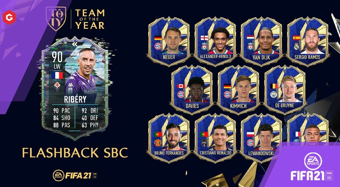 FIFA 21：フランクリベリーフラッシュバックSBC Xbox One、PS4、XboxシリーズX、PS5およびPC向けの最も安価なソリューション