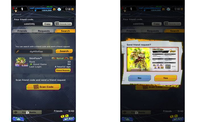ドラゴンボール レジェンズ フレンドコード