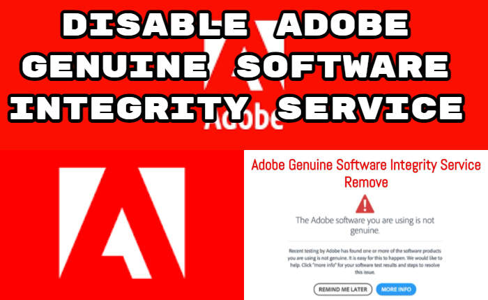 Adobe 純正のソフトウェア整合性サービスを無効にする