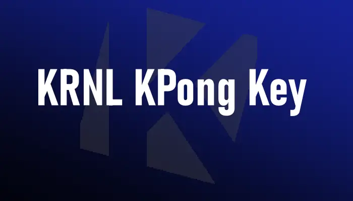 Kpong Krnl キー