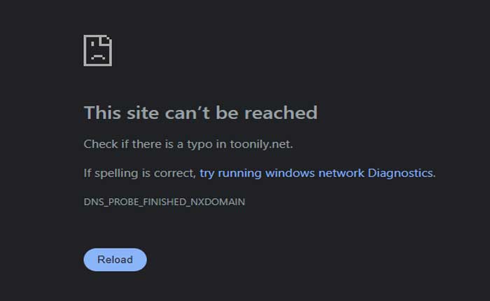 Toonily.net Web サイトが機能しない